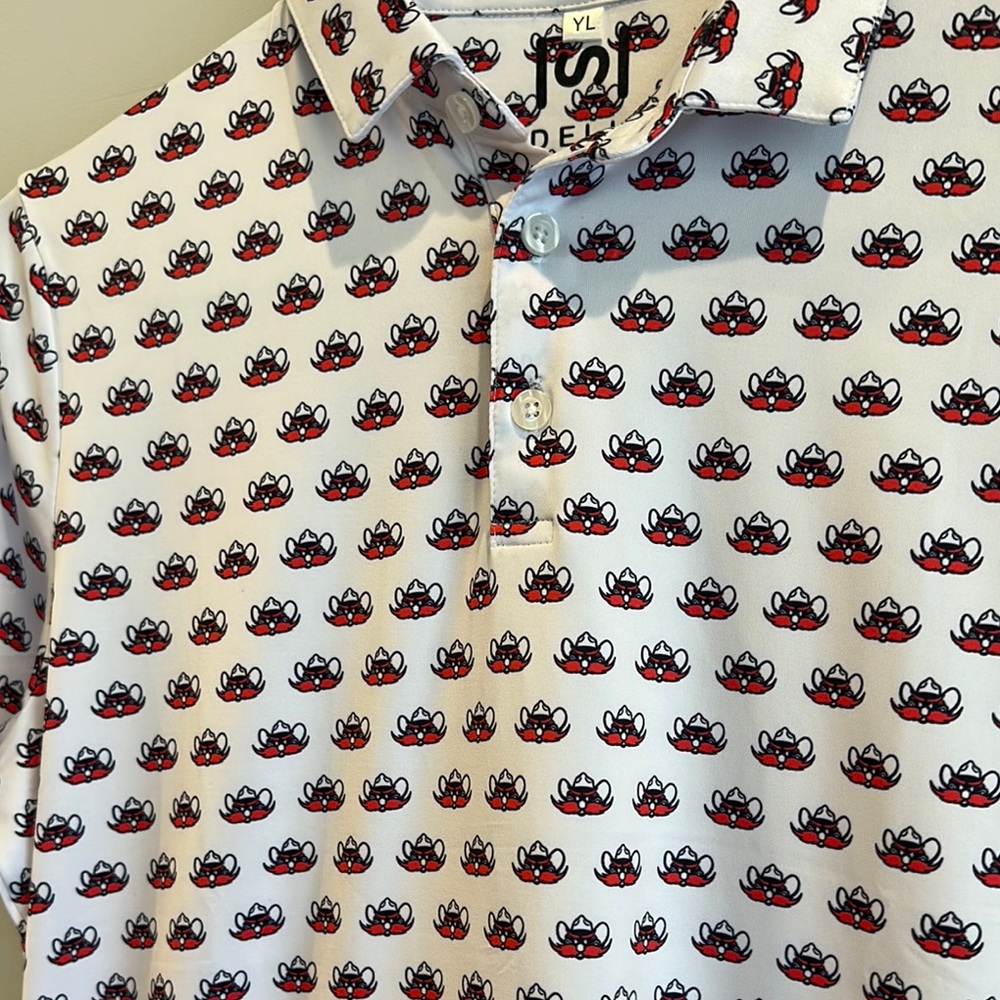 Red RaiderBoys Patterned Polo Shirt